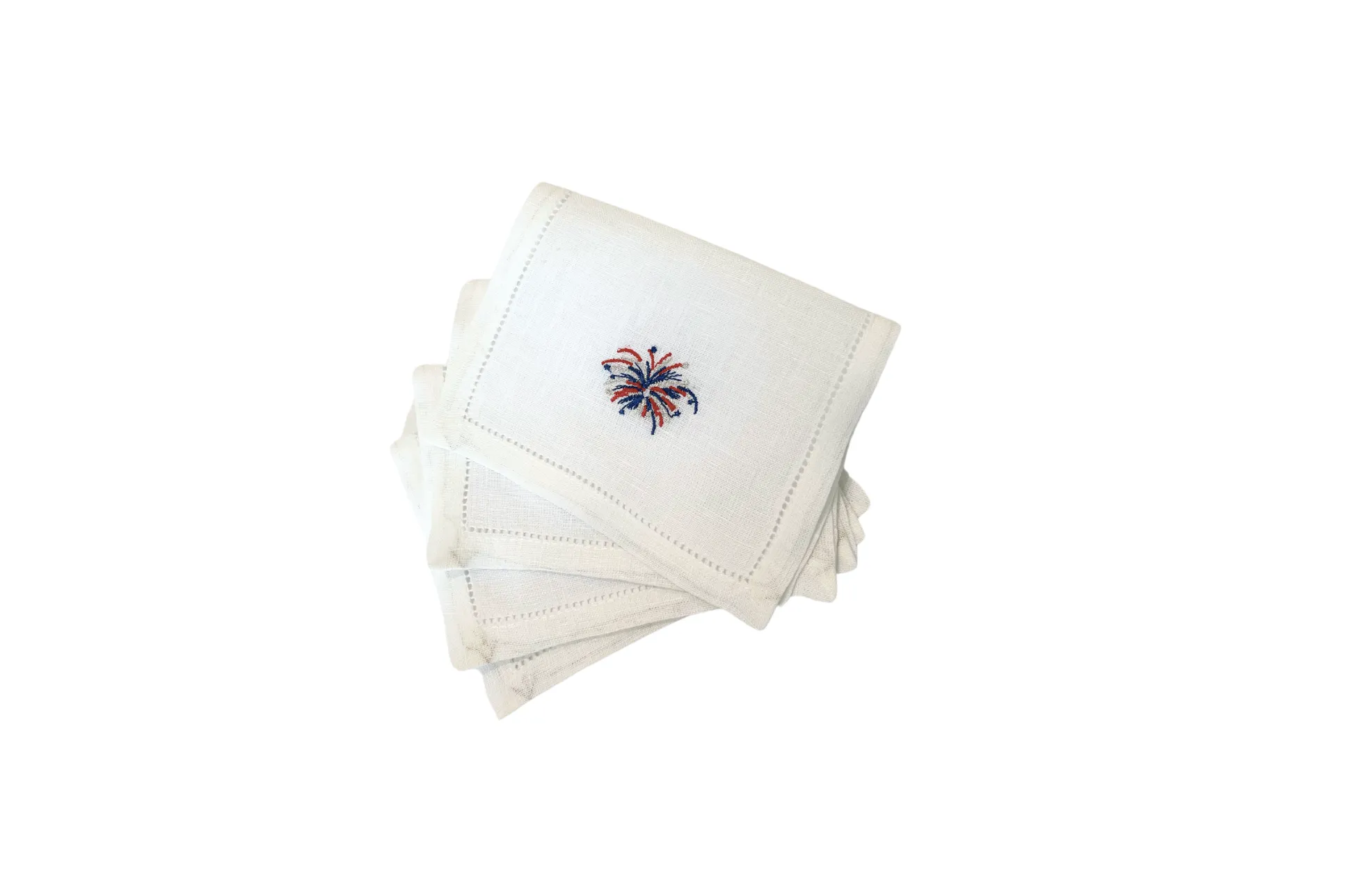 Firework Cocktail Napkins, Set of Four
