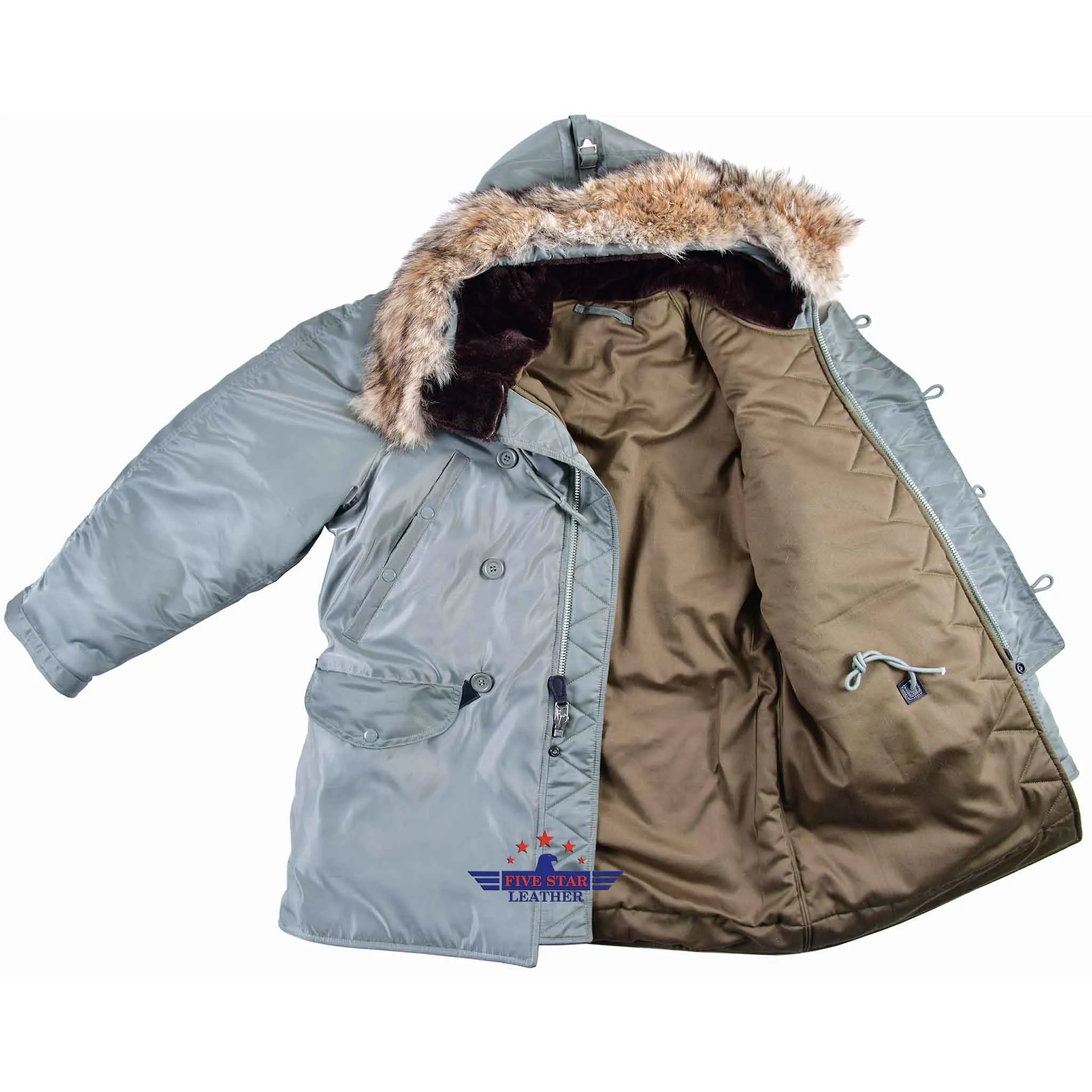 FiveStar Leather Repro USAF Jacket Flying Man's N-3B Cold Weather Parka