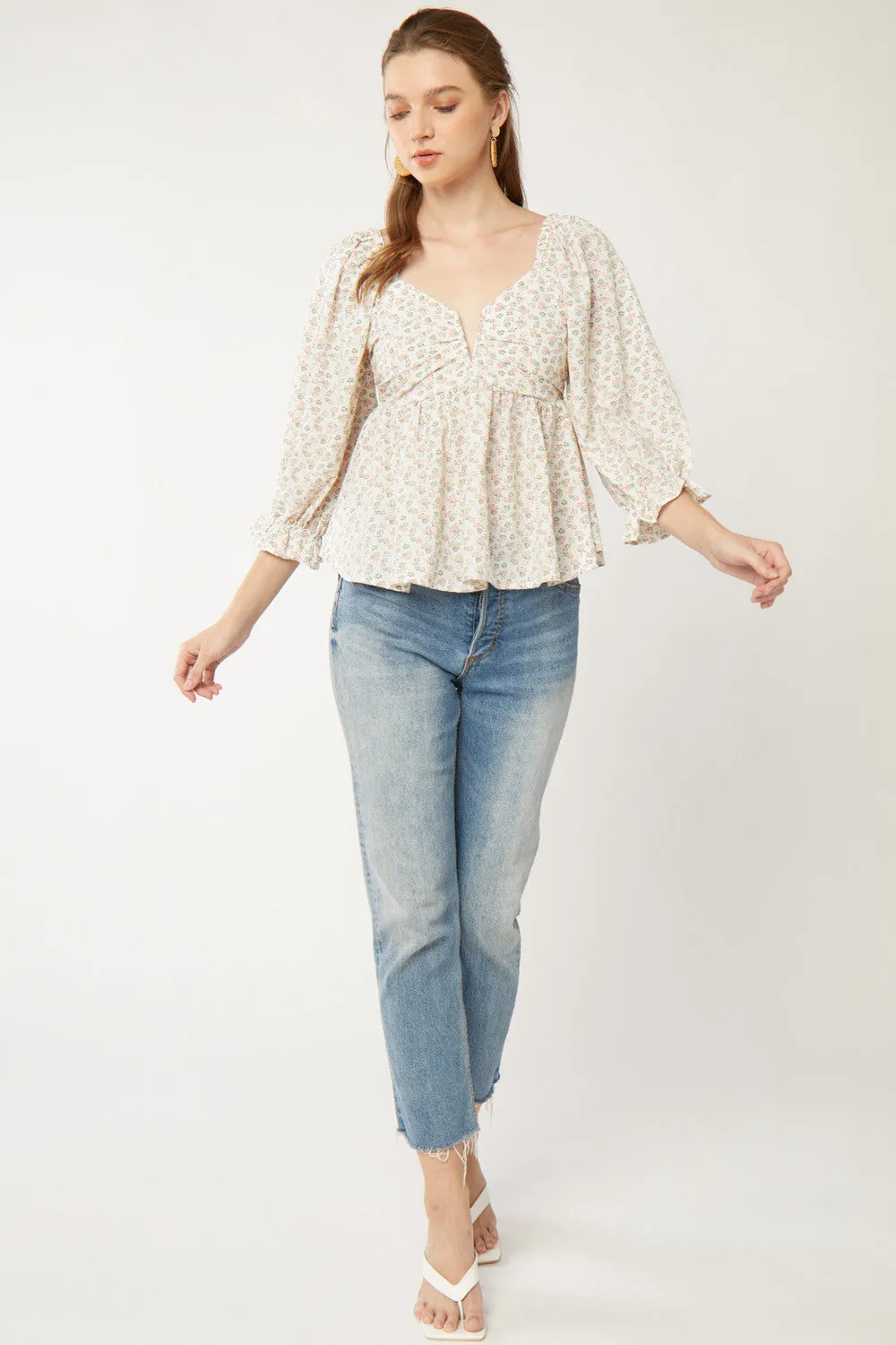 Floral Babydoll Top