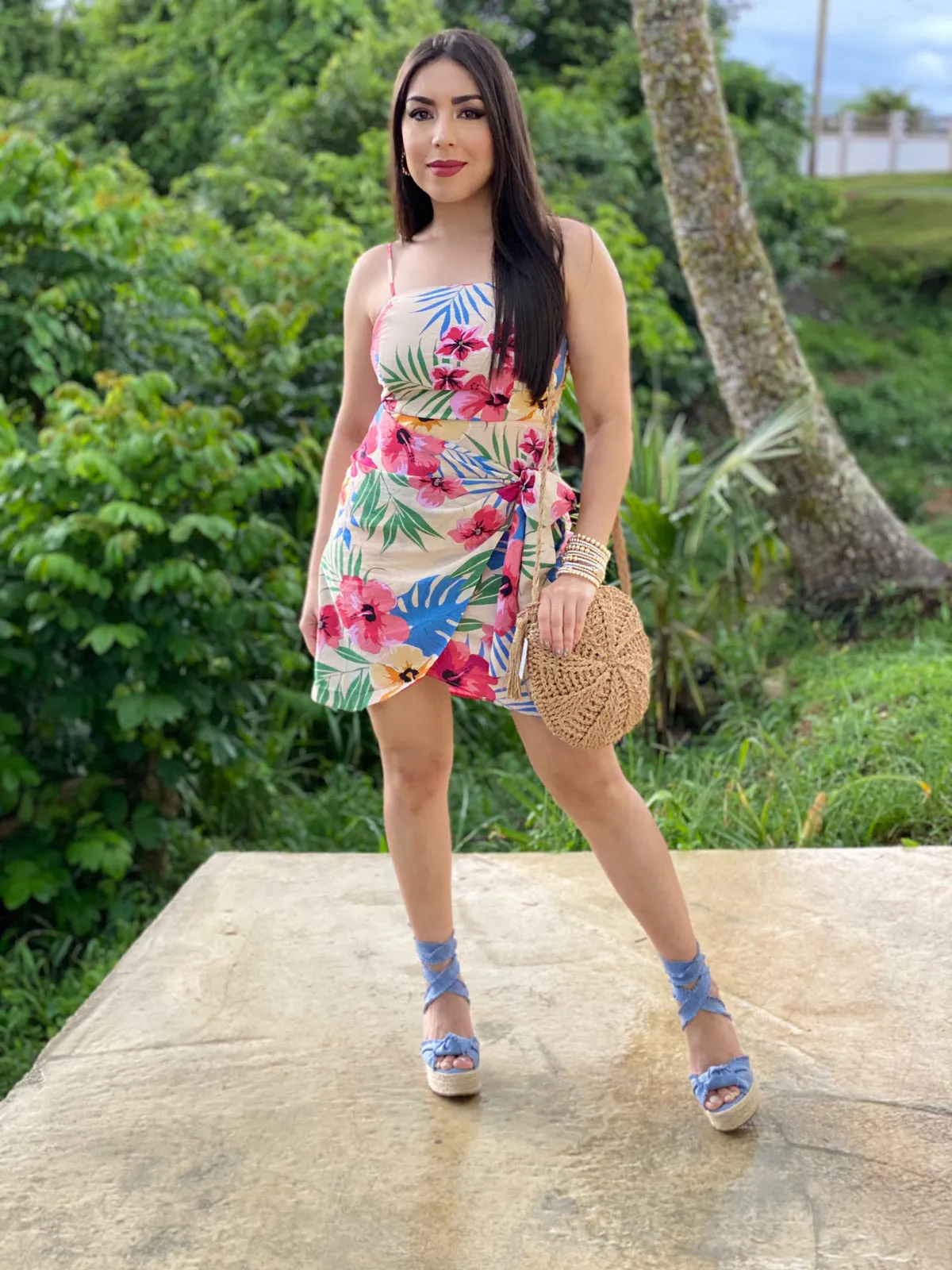 Floral Print Mini Dress