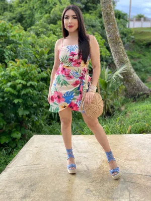 Floral Print Mini Dress
