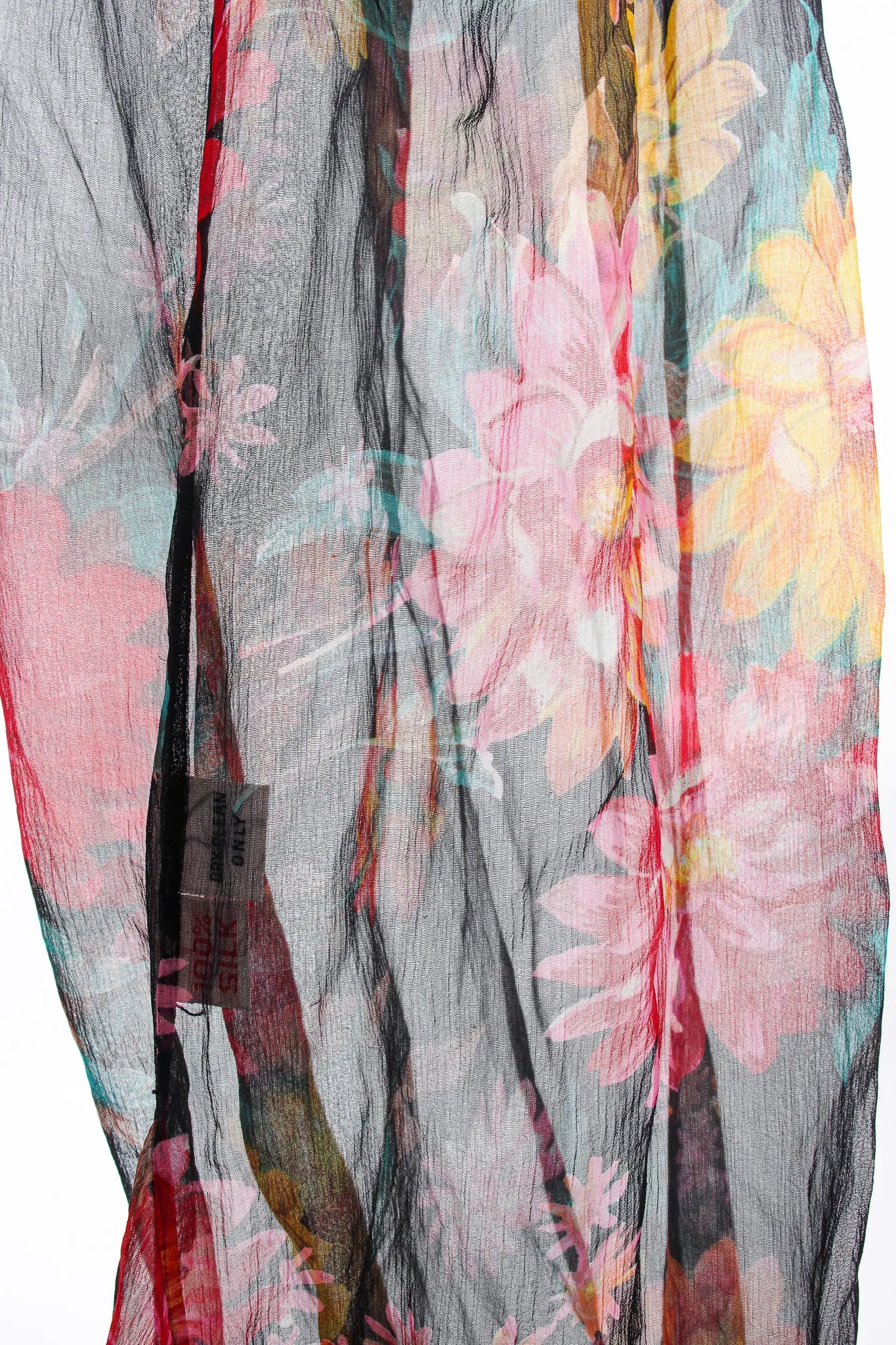 Floral Silk Peasant Top