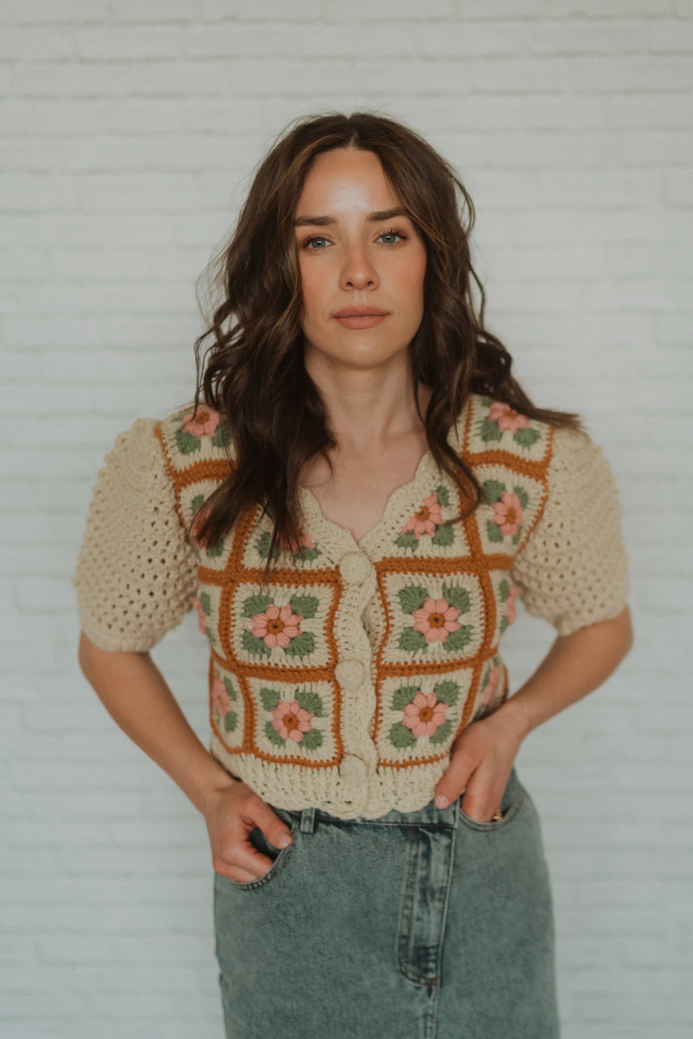 Flower Girl Knit Cardigan