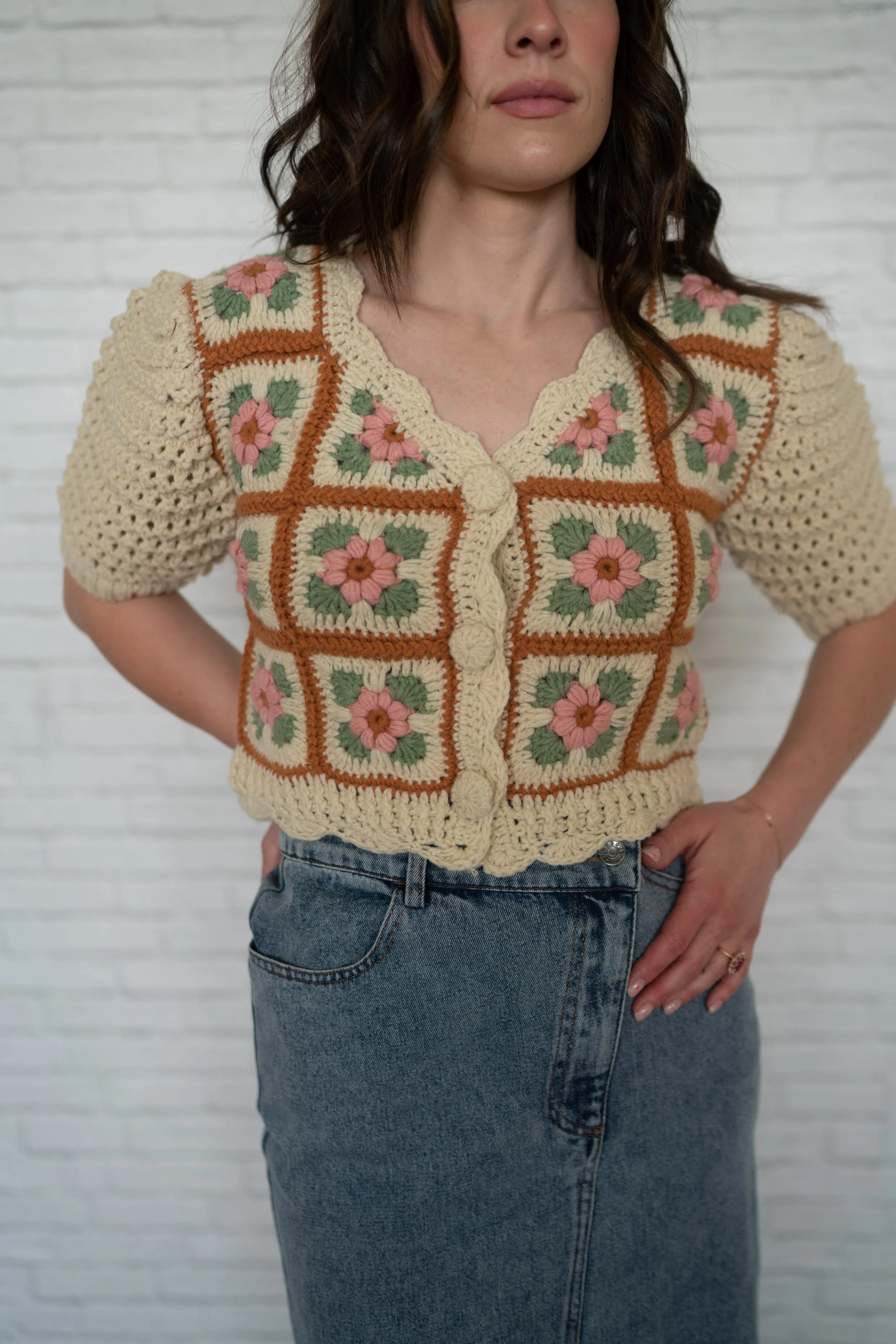 Flower Girl Knit Cardigan