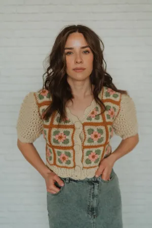 Flower Girl Knit Cardigan