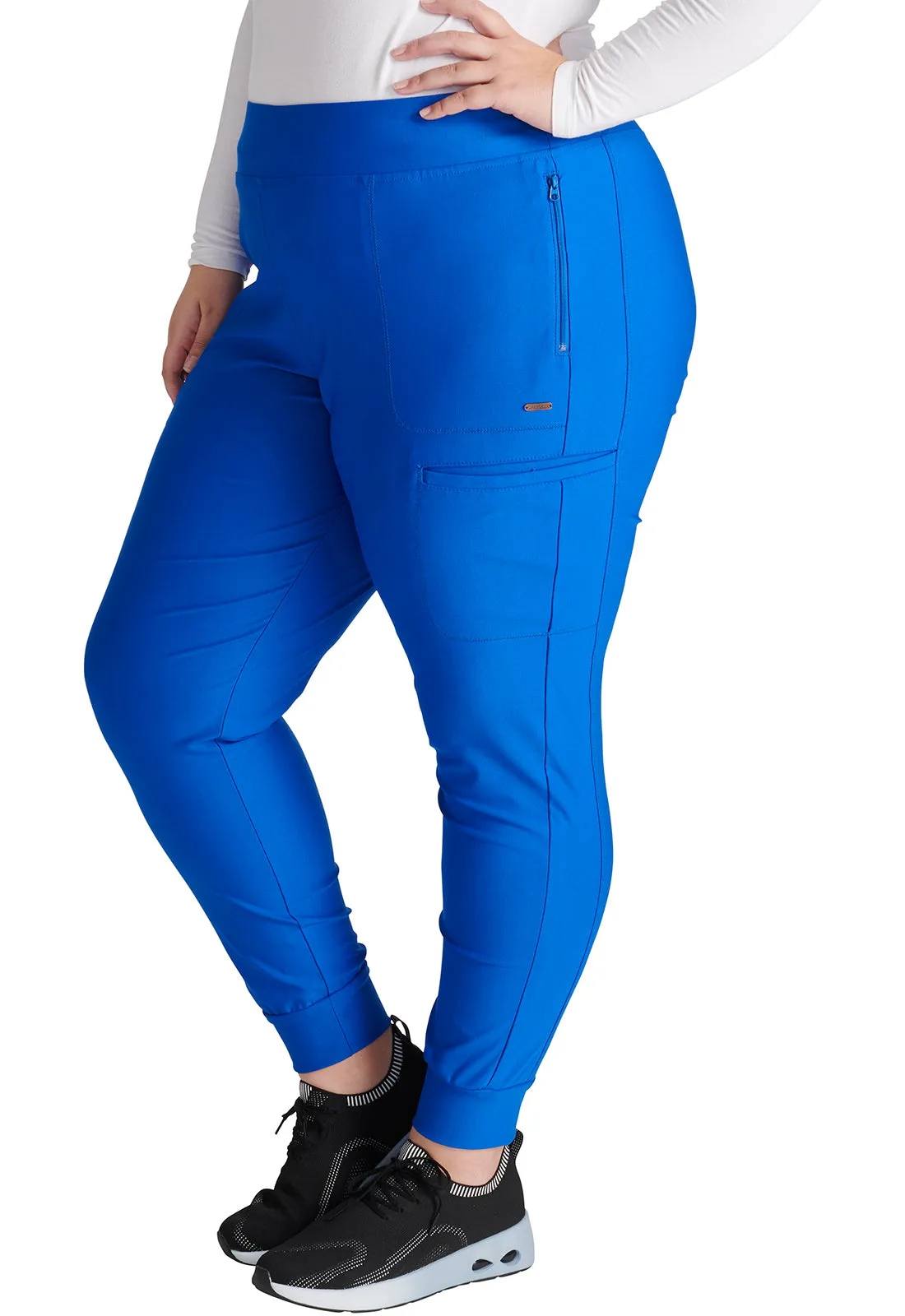 Form CK092 Mid Rise Tapered Leg Drawstring Pants Royal