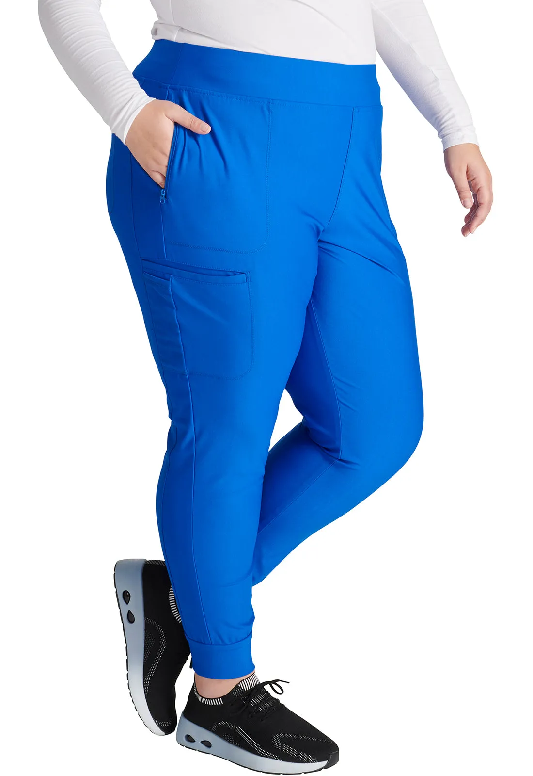 Form CK092 Mid Rise Tapered Leg Drawstring Pants Royal