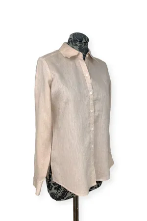 Foxcroft Jordan Linen Shirt in Flax