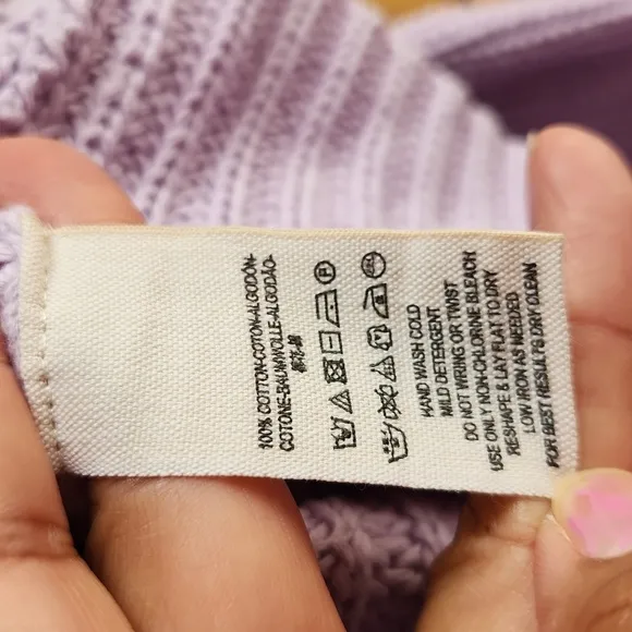 Free People, Women's Fall, Winter, V-Neck, Lavender (Purple) Bell Sleeve Sweater