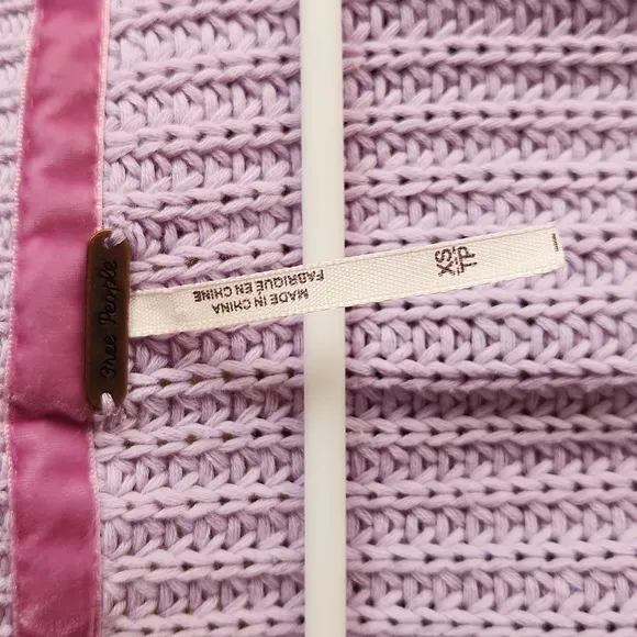 Free People, Women's Fall, Winter, V-Neck, Lavender (Purple) Bell Sleeve Sweater