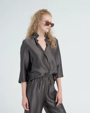 frolic top - charcoal