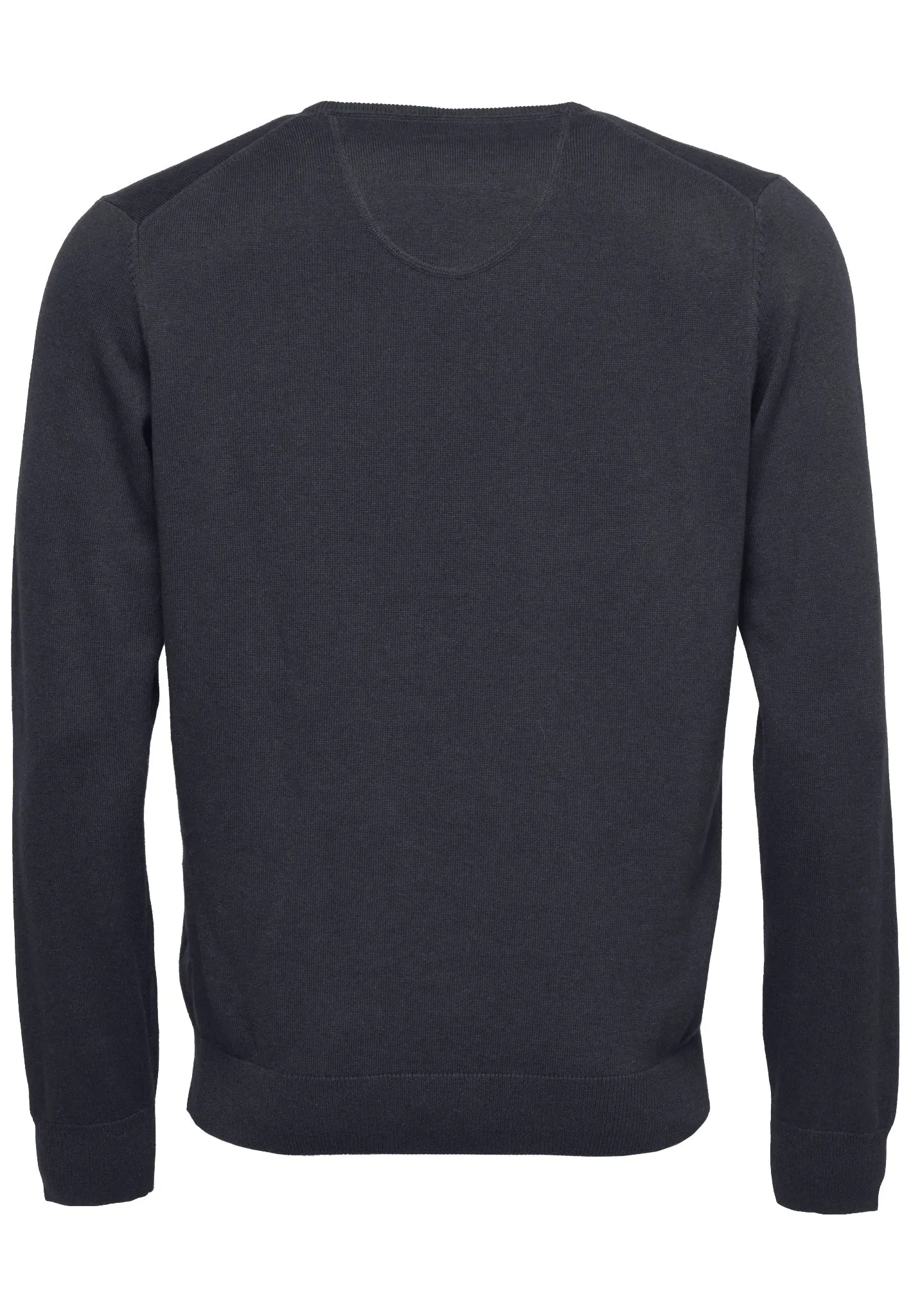 FYNCH HATTON V-Neck Sweater - Men's Fine Knit – Charcoal