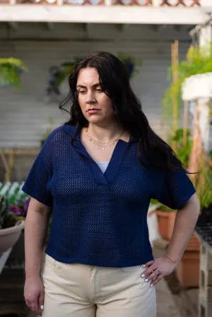 Gale Short Sleeve Open Weave Sweater