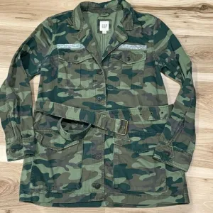 Gap Camo Lightweight Utility Jacket Coat Women’s Medium