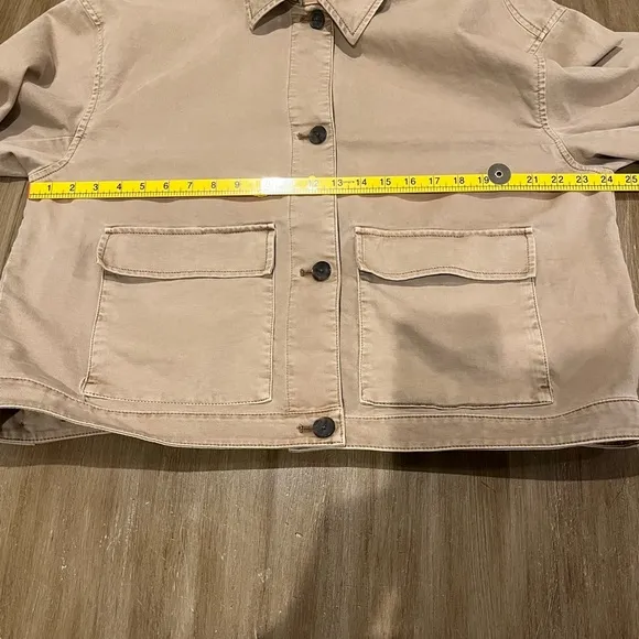 GAP Relaxed Utility Jacket Khaki Size XL Tall