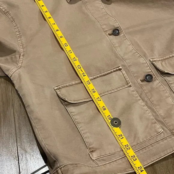 GAP Relaxed Utility Jacket Khaki Size XL Tall