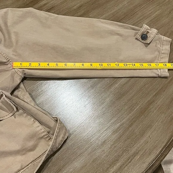 GAP Relaxed Utility Jacket Khaki Size XL Tall