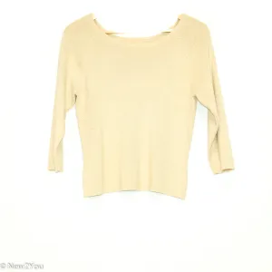 Gold Glitter Boat Neck Sweater (Worthington)