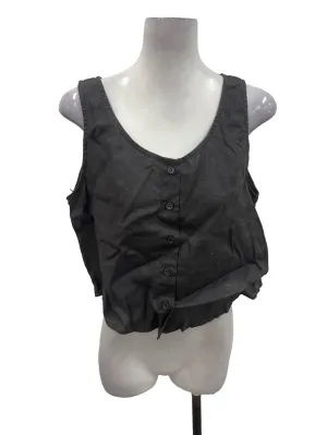 Grey Linen Top