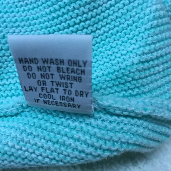 Habitat Womens Small Blue Cotton V-Neck Asymmetric Tunic Sweater Lagenlook