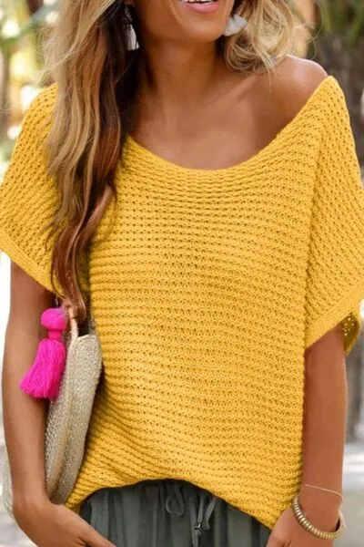 Hazel Blues® |  Short Dolman Sleeve Sweater