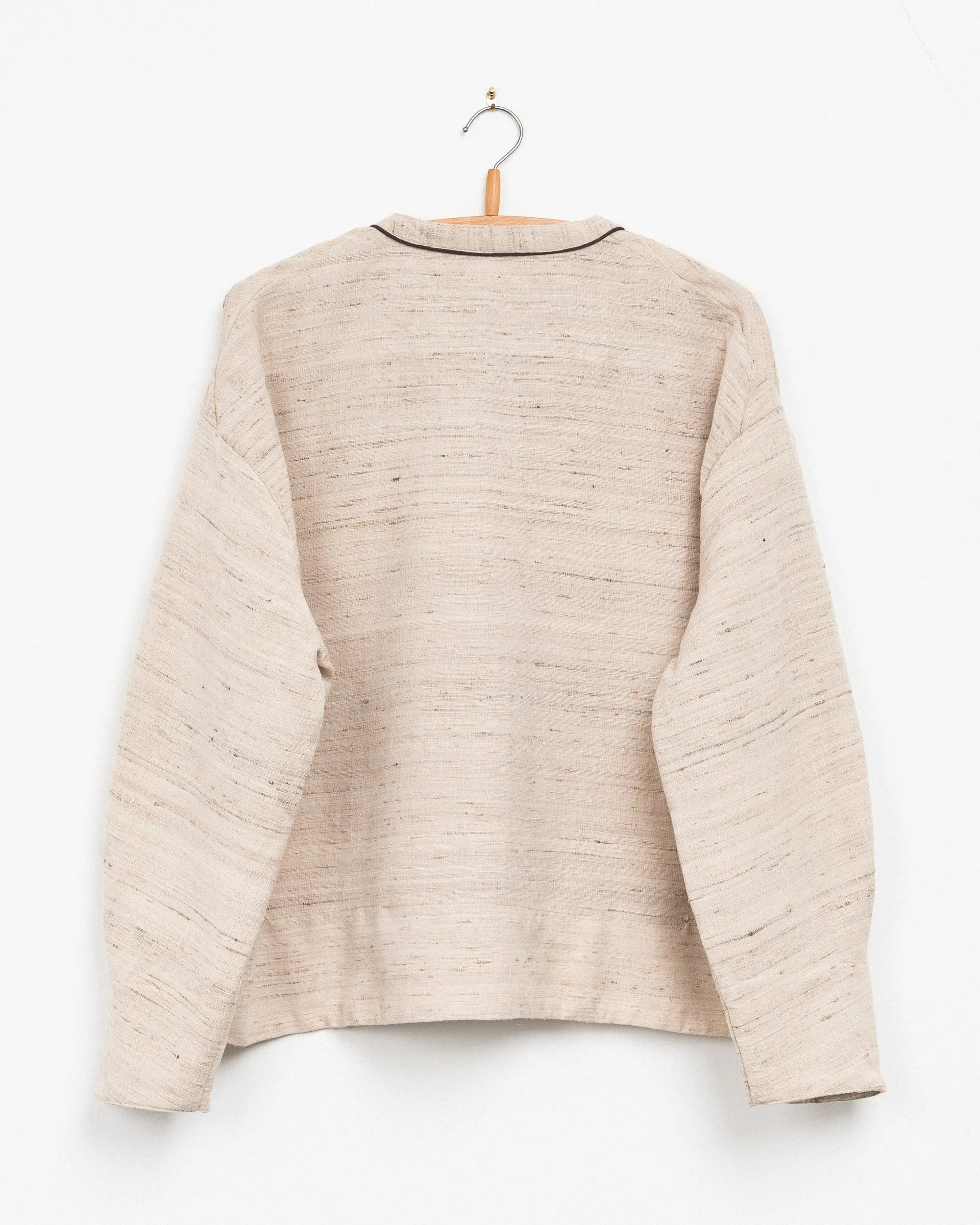 Hemani Tie Top in Camel Silk