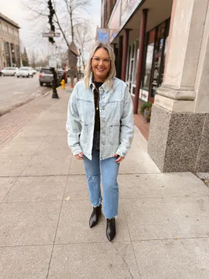 Hey Utility Washed Denim Jacket