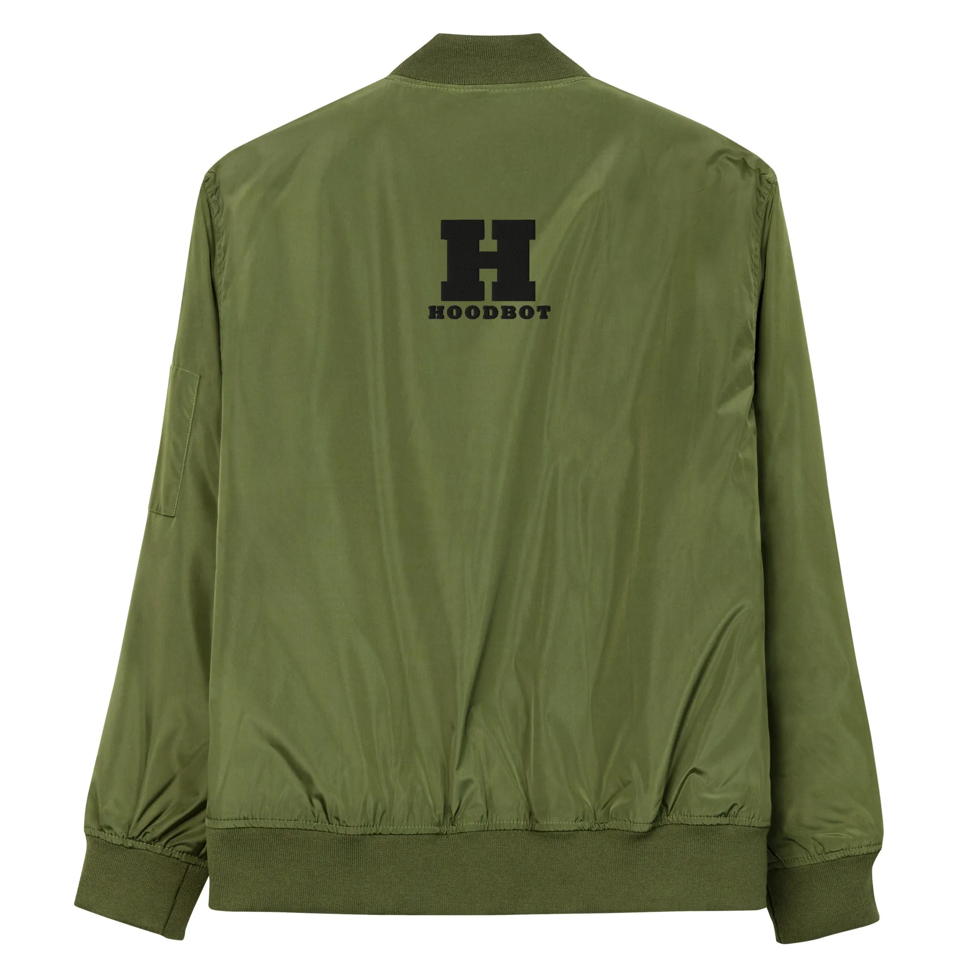 HOODBOT Fizzy Green Recycled Bomber Jacket