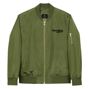 HOODBOT Fizzy Green Recycled Bomber Jacket