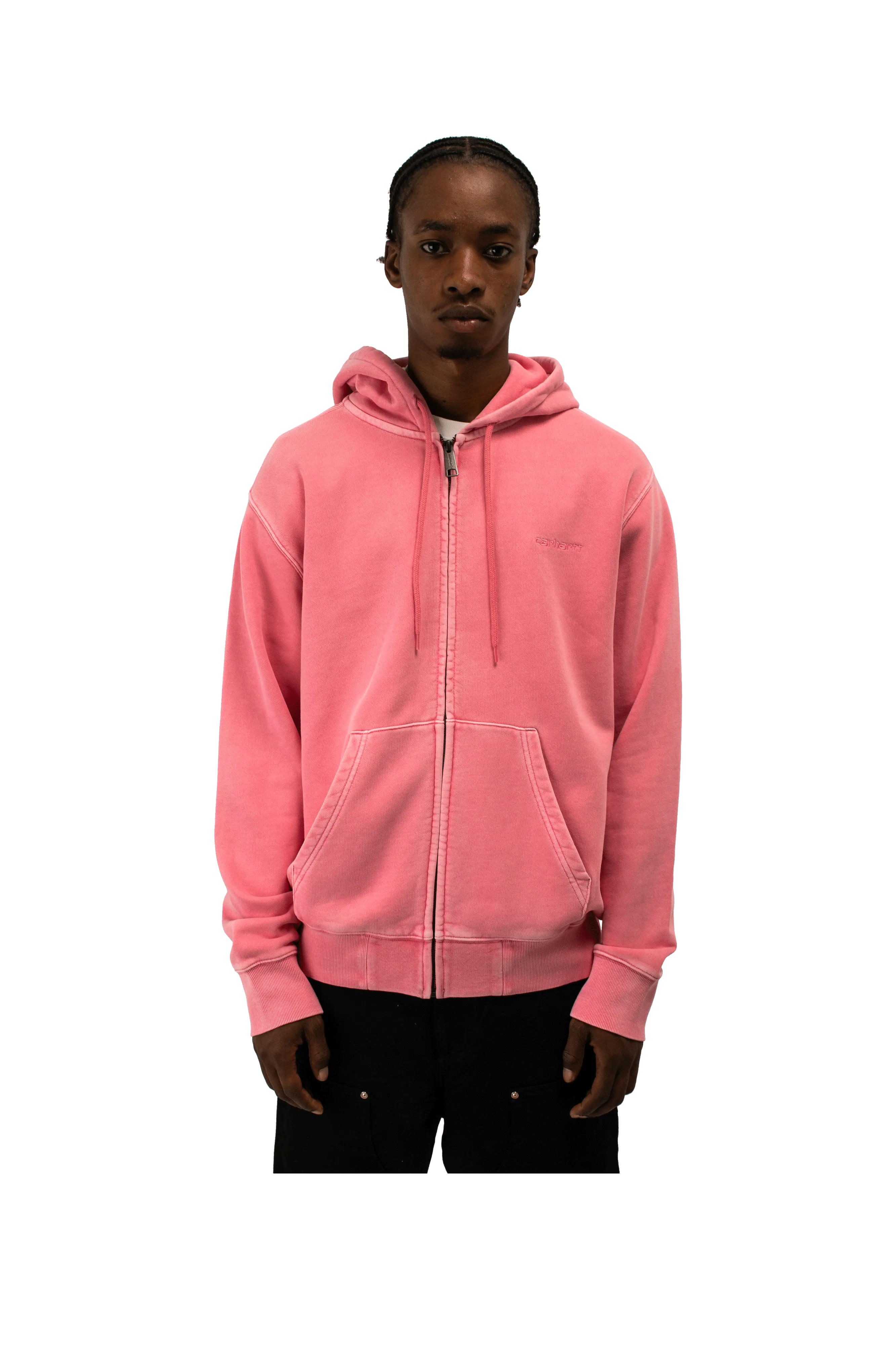Hooded Duster Script Jacket
