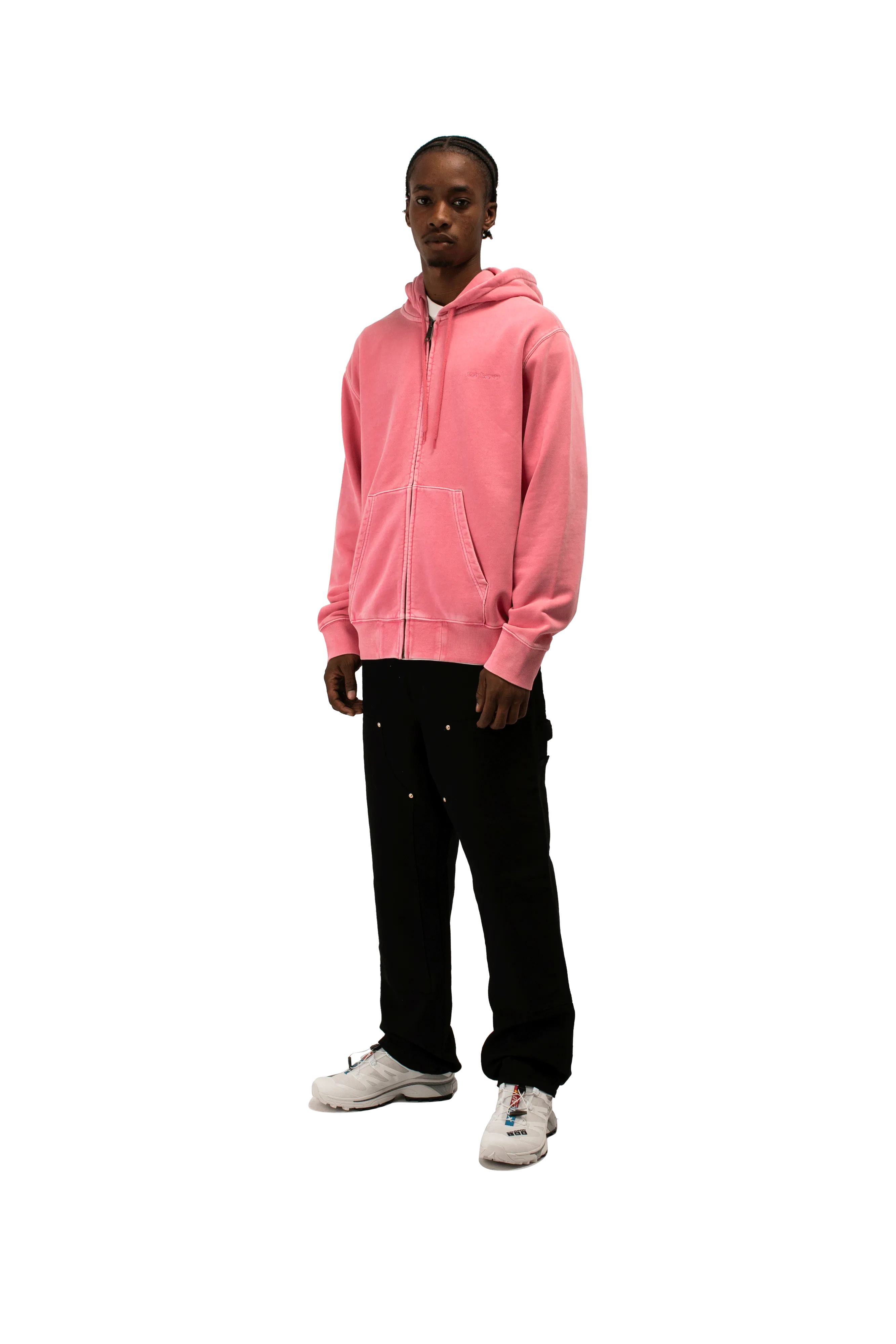 Hooded Duster Script Jacket