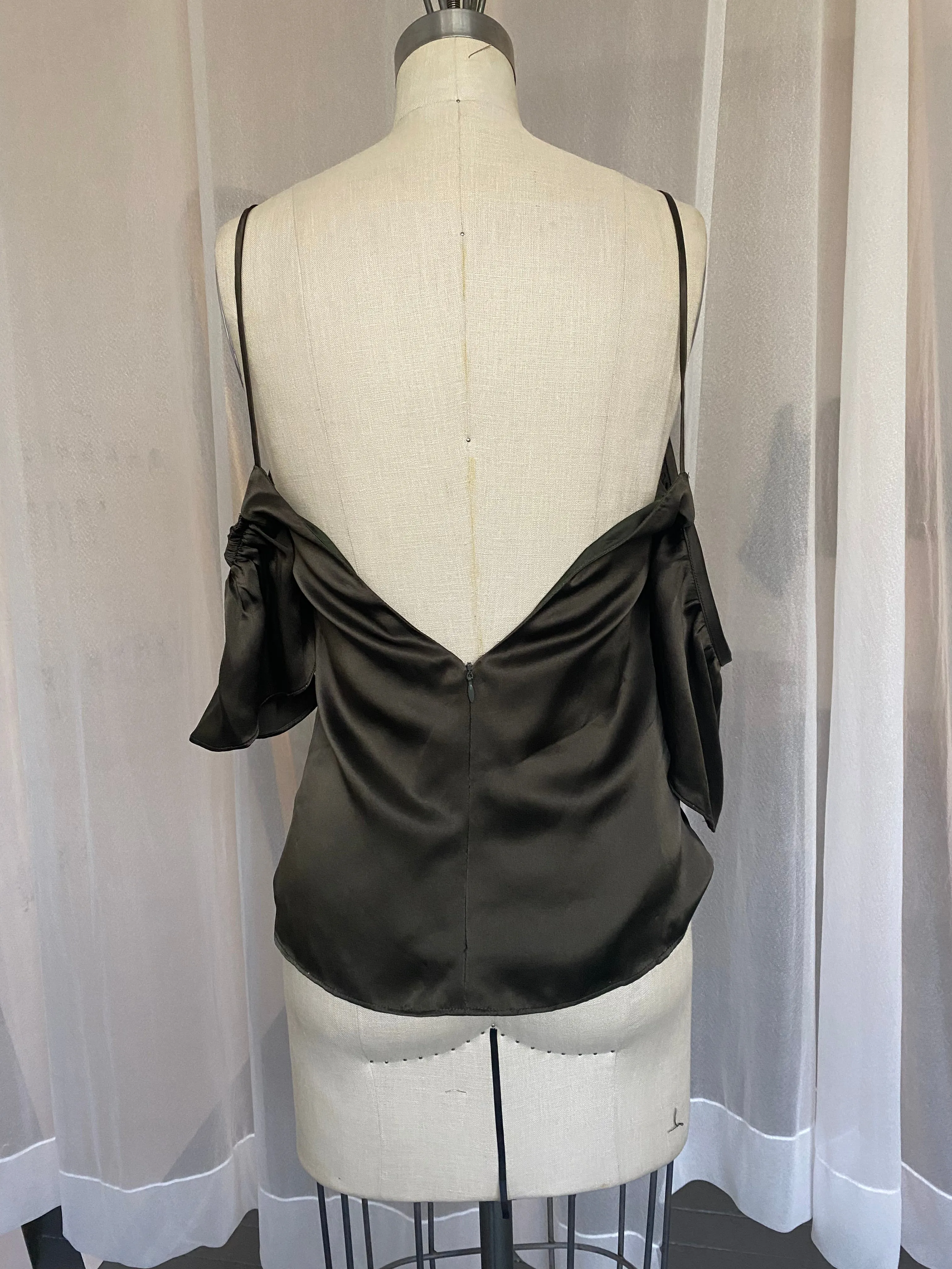 Hunter Green 100% Silk Top