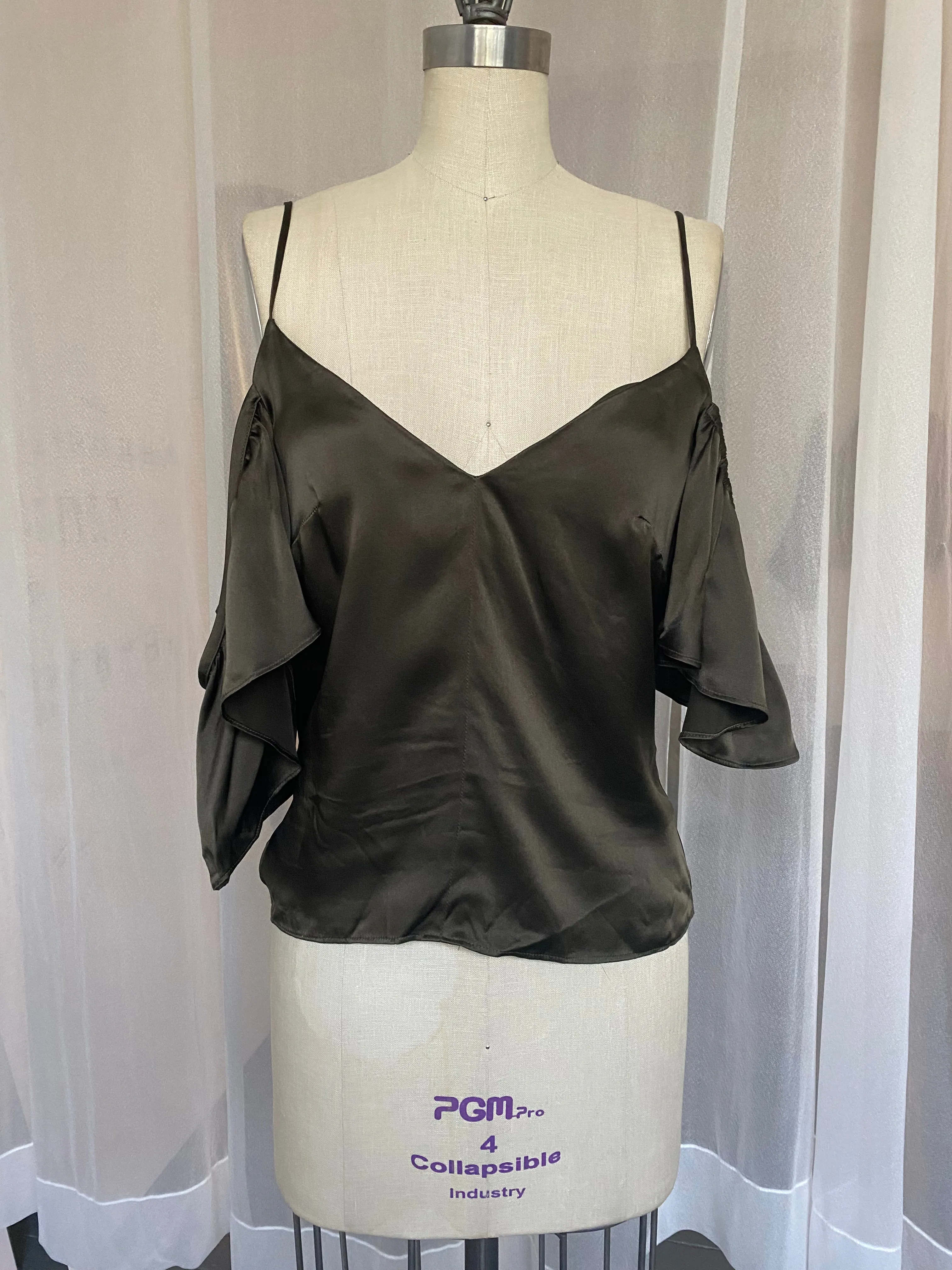 Hunter Green 100% Silk Top