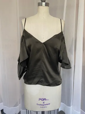 Hunter Green 100% Silk Top