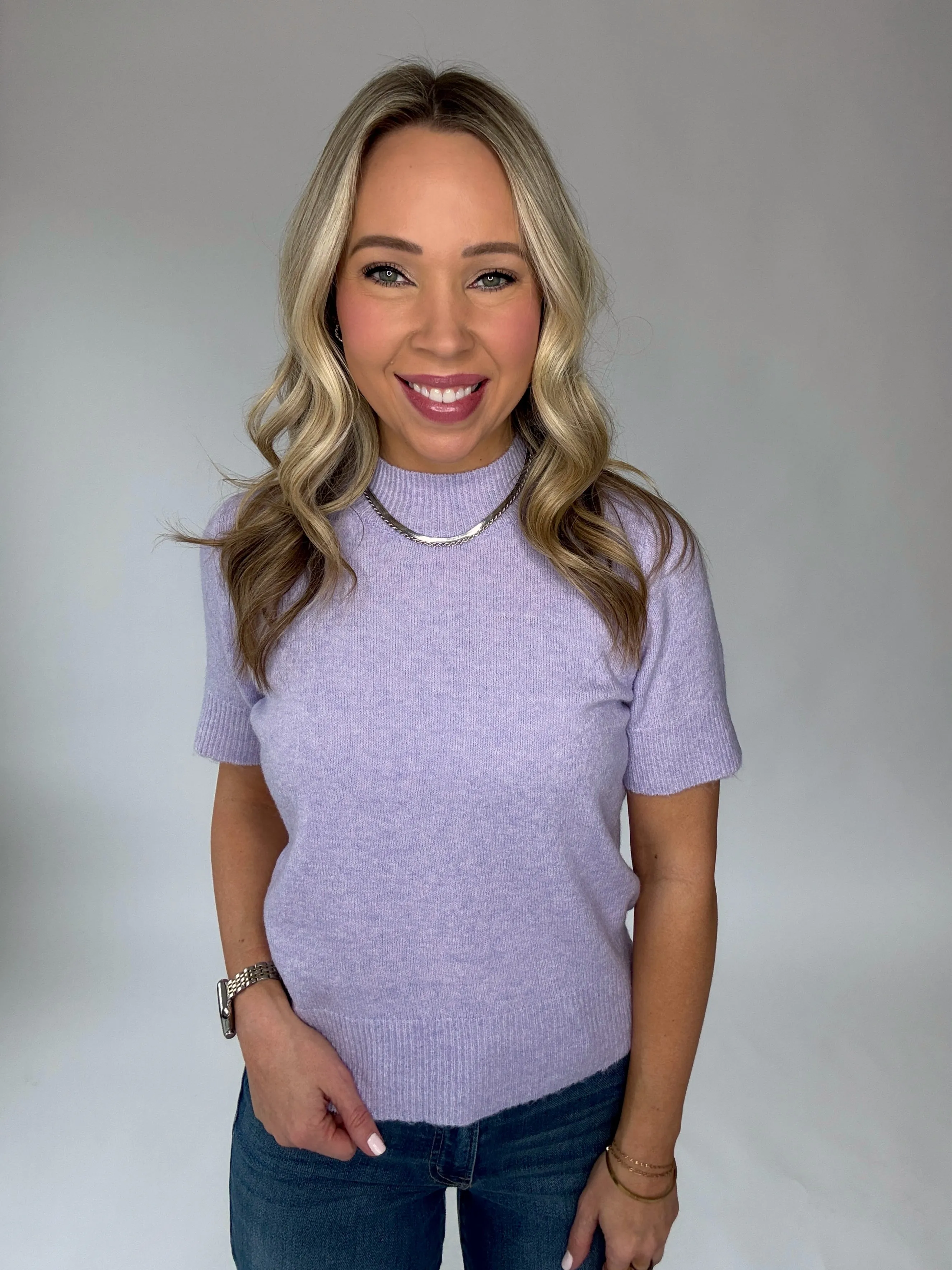 In The Moment Short Sleeve Sweater