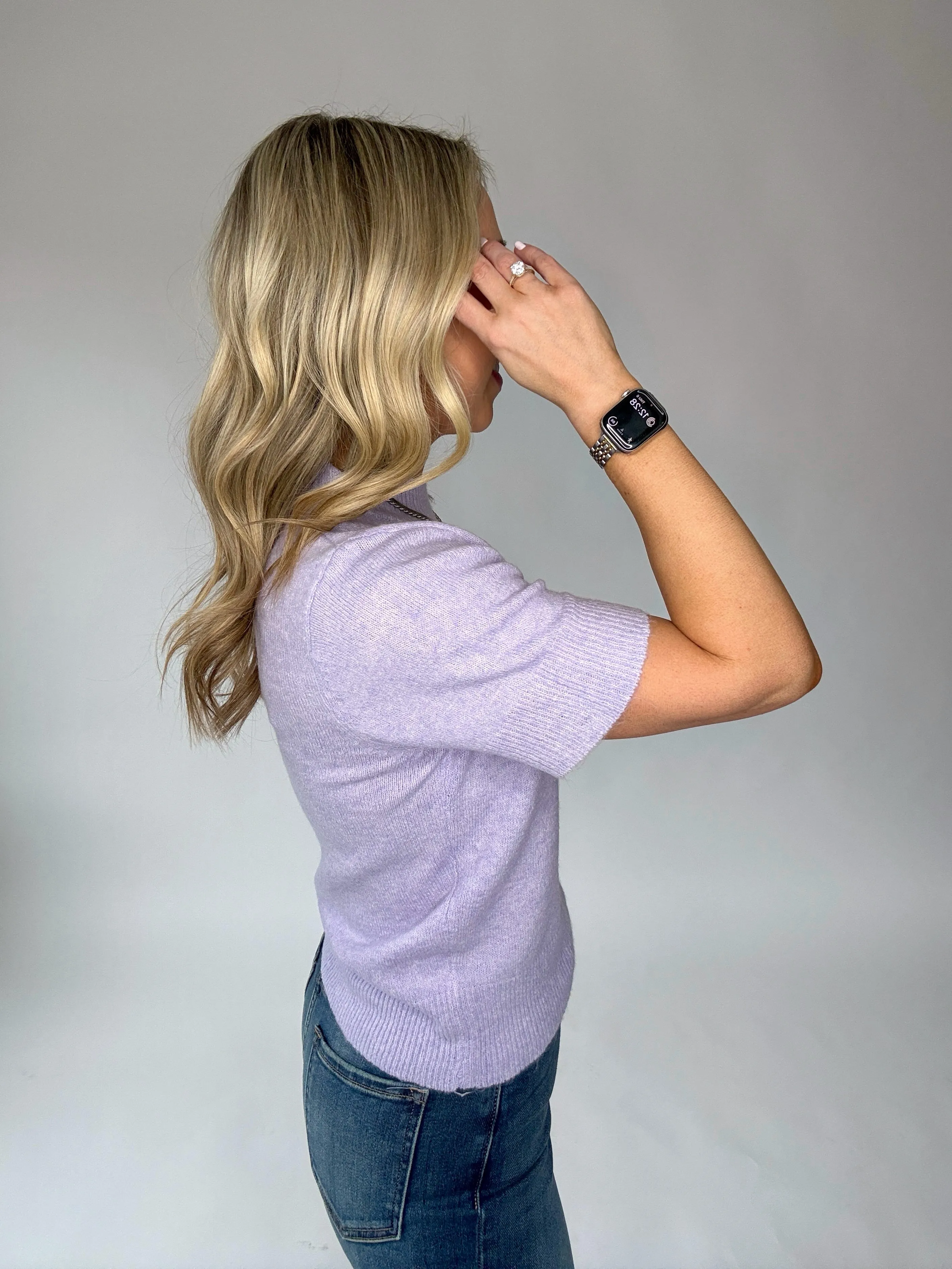 In The Moment Short Sleeve Sweater