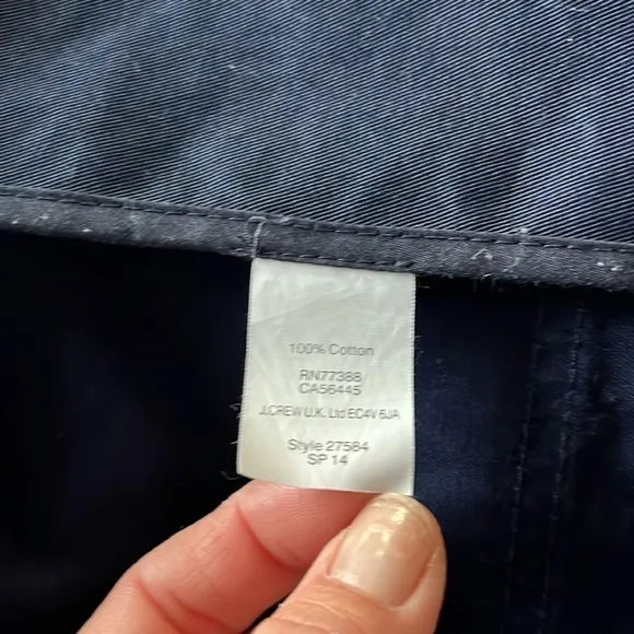 J. Crew Perfect Boyfriend Field Jacket Size Small Navy and Gold