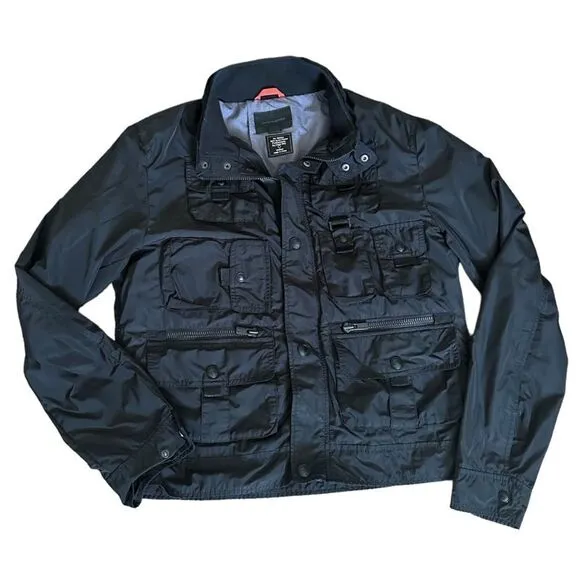 Jack &amp; Jones Utility Black Work Casual Punk Relaxed Fit Jacket