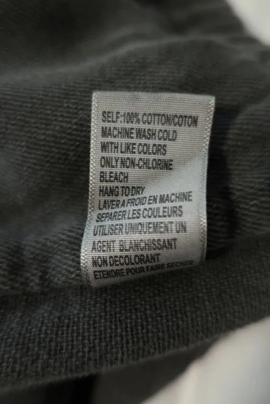 James Perse Twill Utility Jacket Olive Cotton Size 1 Hooded Anorak