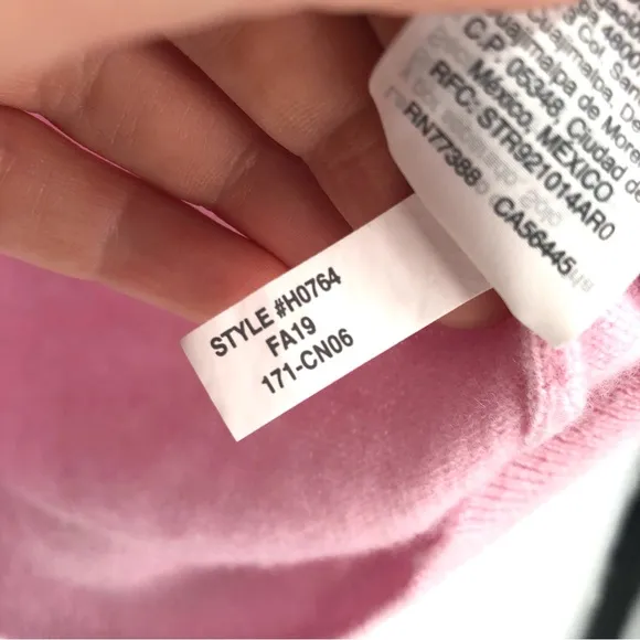 J.CREW Cashmere V-Neck Boyfriend Sweater 100% Cashmere Pink XS Oversize Pullover
