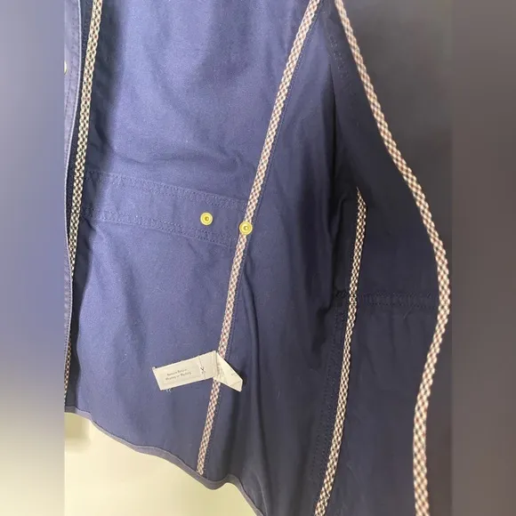 J.Crew navy Wax Waterproof Barn Field Chore 100% cotton jacket S Equastrian R