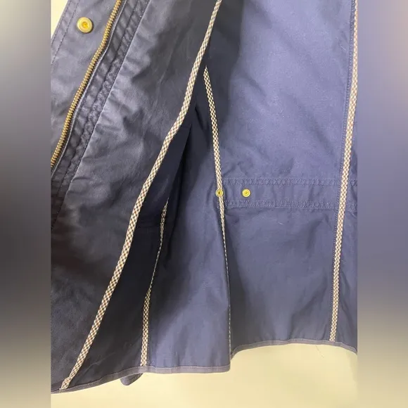 J.Crew navy Wax Waterproof Barn Field Chore 100% cotton jacket S Equastrian R