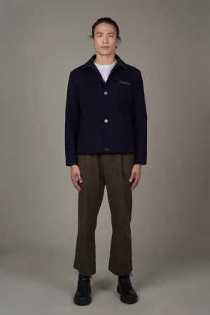 JLM002B-Dan.C Boxy  Men's Jacket-Navy