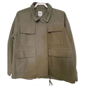 Kensie Green Utility Jacket Sz Medium