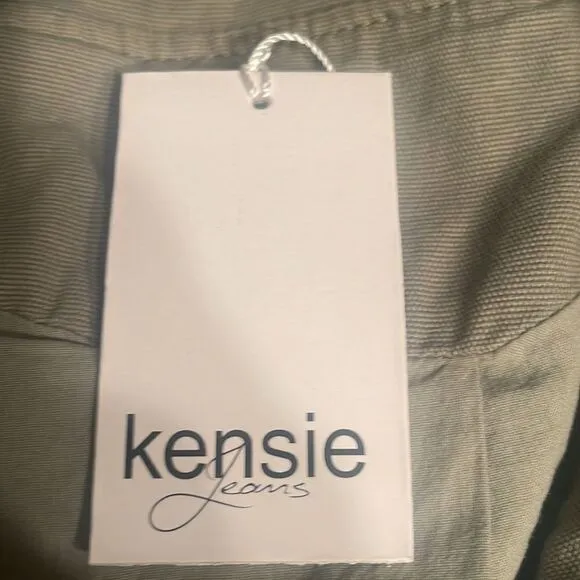 Kensie Green Utility Jacket Sz Medium