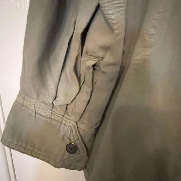Kensie Green Utility Jacket Sz Medium