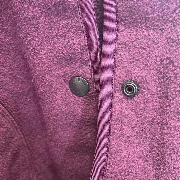 Kit and Ace - Button Down Utility Lightweight Jacket - Maroon - L
