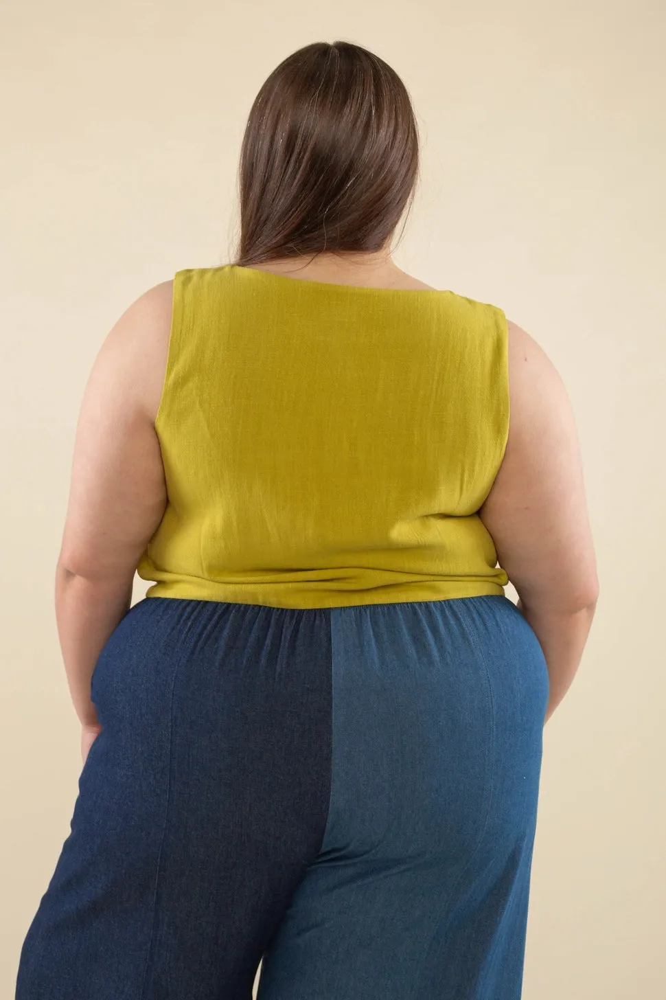 Kiwi Linen Vest Top