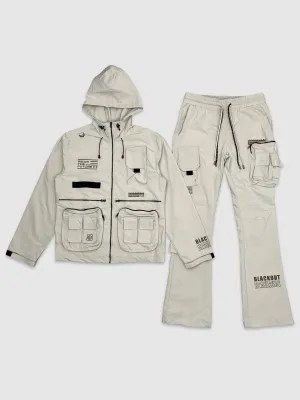 KL9-J24203 P24224-Utility Jacket & Stacked Jogger Set