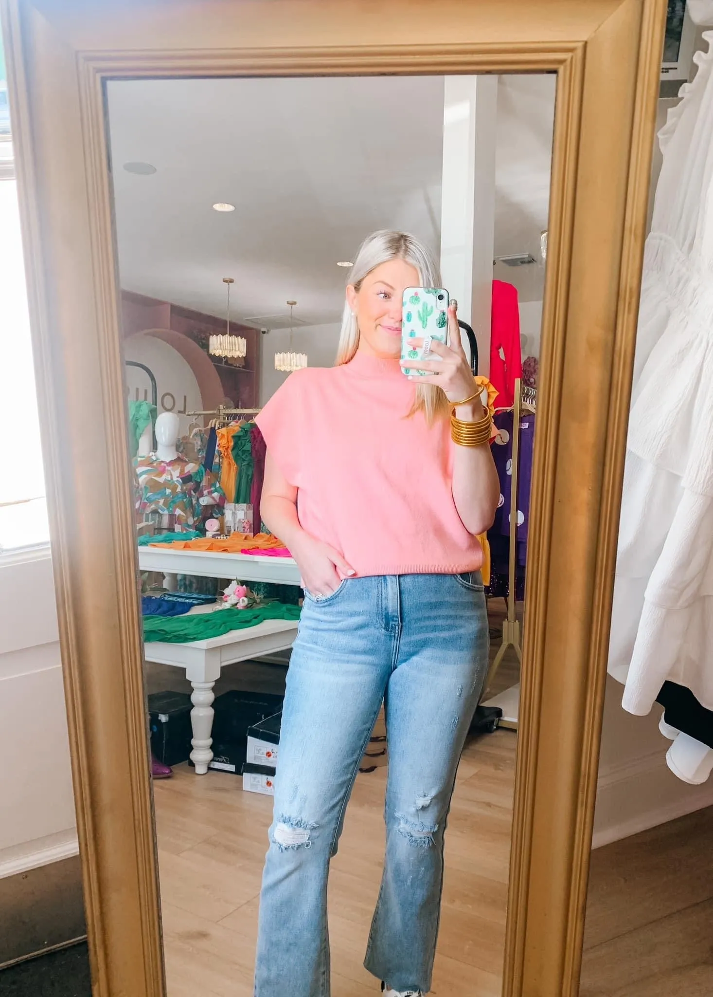 Knit Short Sleeve Sweater
